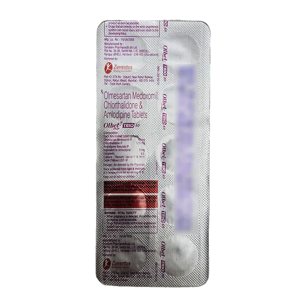 OLBET TRIO 40MG TABLET 10'S