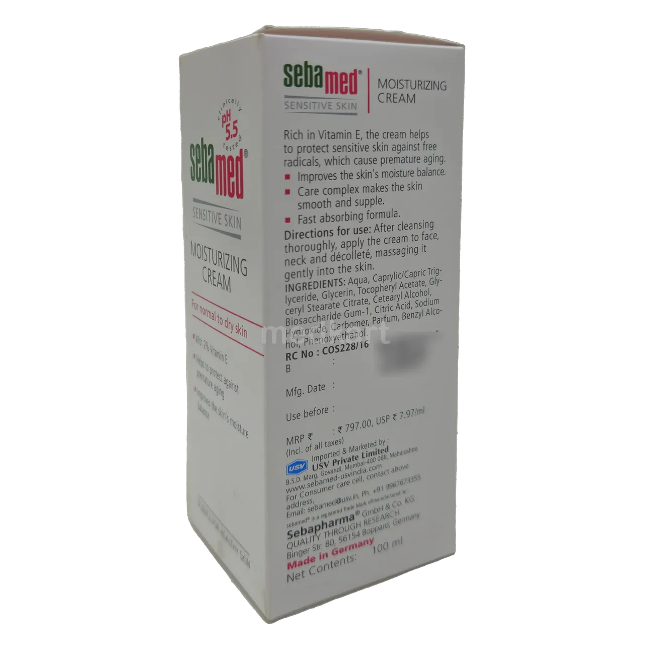 SEBAMED MOISTURIZING CREAM 100 ML