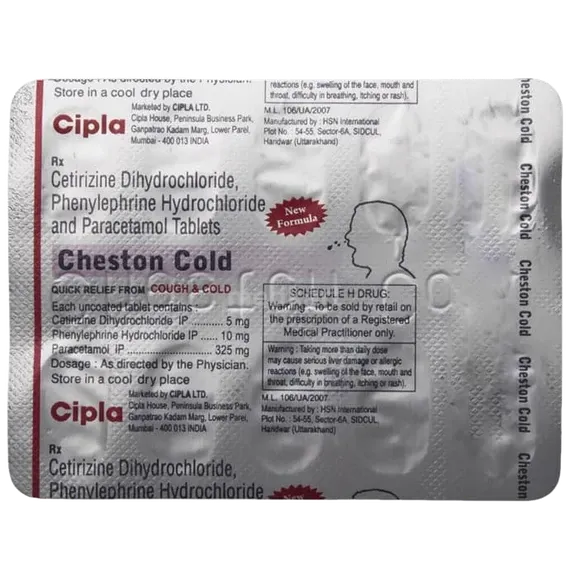 CHESTON COLD TABLET | Uses, Price, Side Effects & Generic Alternatives ...