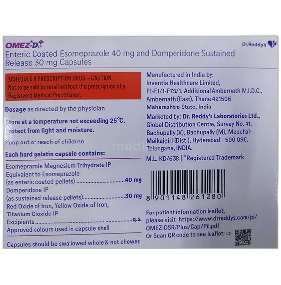 Buy Omez Plus Dsr Capsule 15s Online at Best Price | Medkart