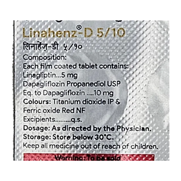 LINAHENZ D 5MG/10MG TABLET 10'S