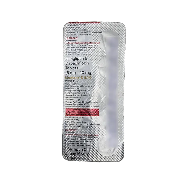 LINAHENZ D 5MG/10MG TABLET 10'S