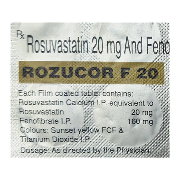 ROZUCOR F 20MG TABLET 15'S