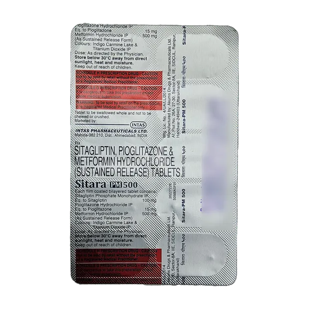 SITARA PM 500MG TABLET 10'S