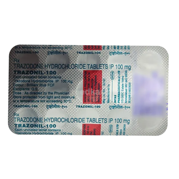 TRAZONIL 100MG TABLET 15'S