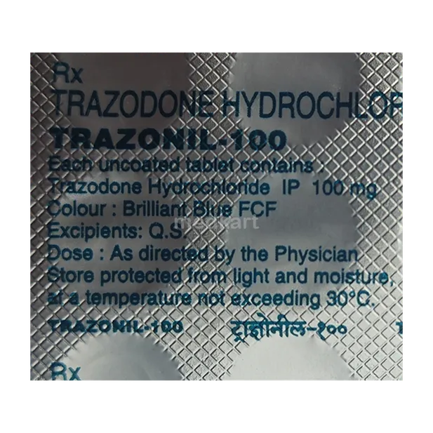 TRAZONIL 100MG TABLET 15'S
