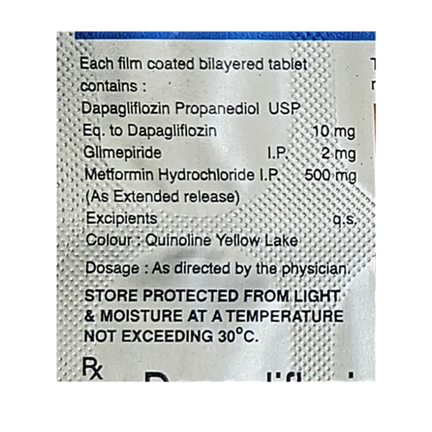 AZULIX DM 2MG/10MG/500MG TABLET 10'S