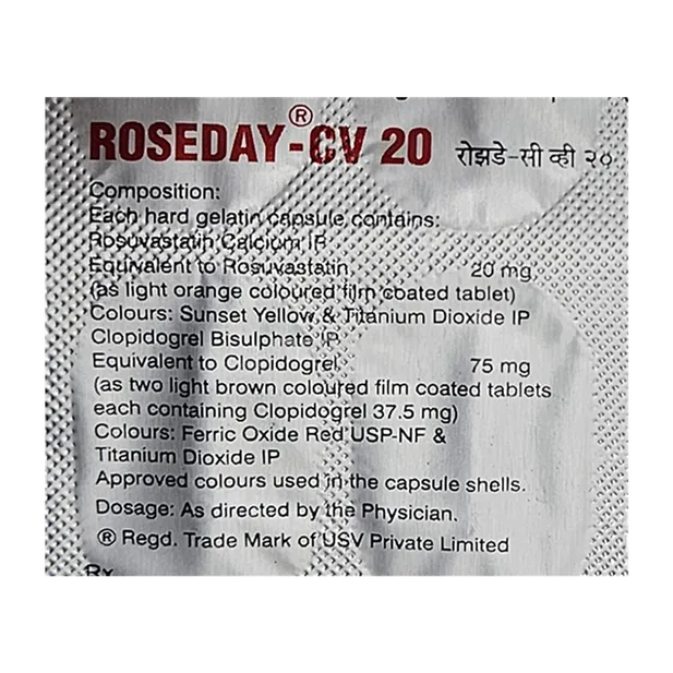 ROSEDAY CV 20MG CAPSULE 10'S