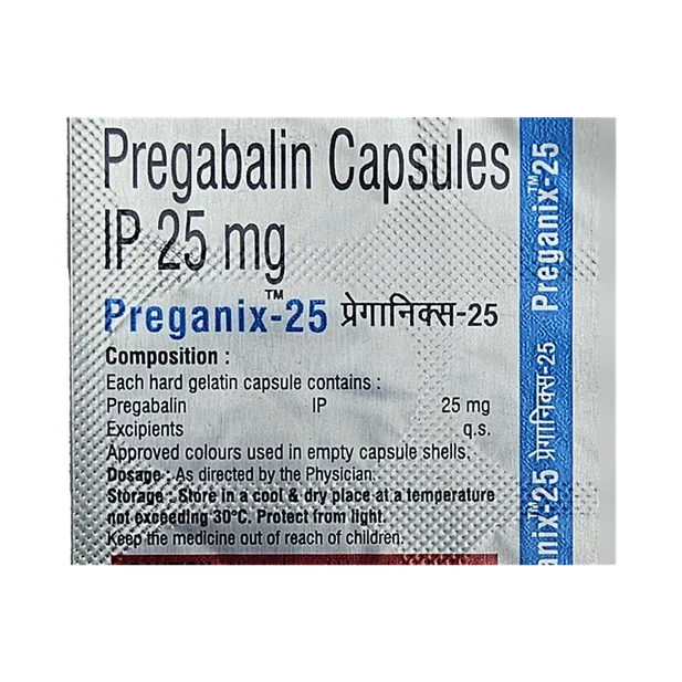 PREGANIX 25 CAPSULE 10'S