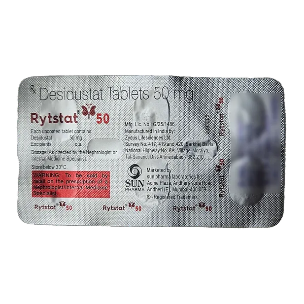 RYTSTAT 50 TABLET 6'S