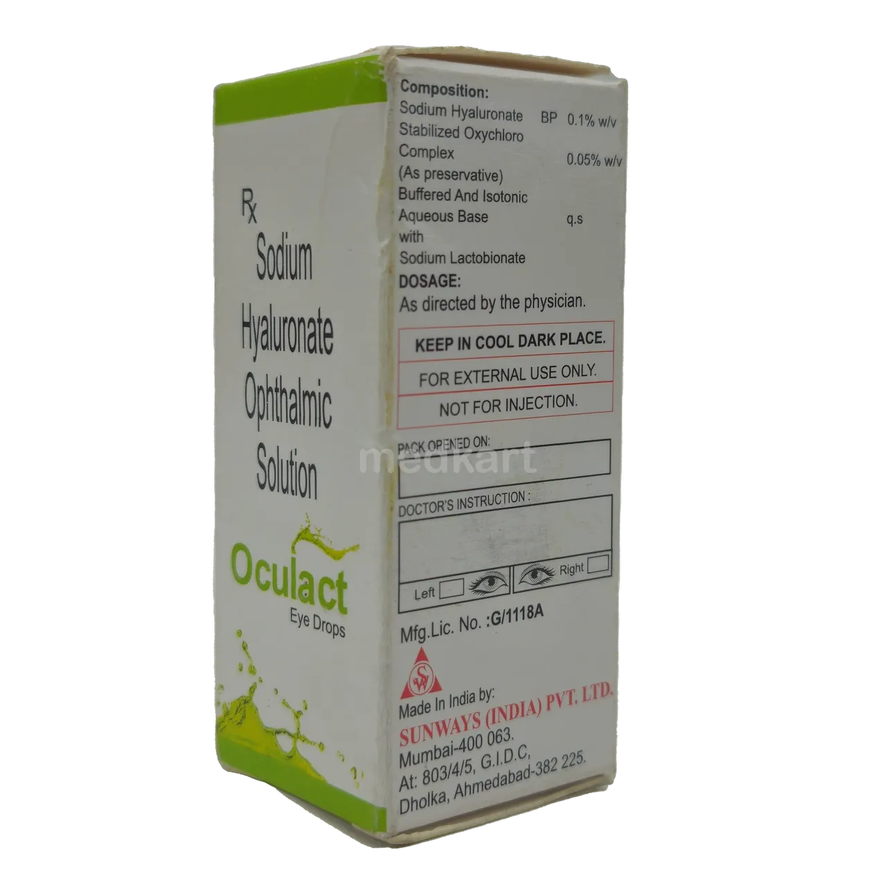 OCULACT EYE DROPS 10 ML