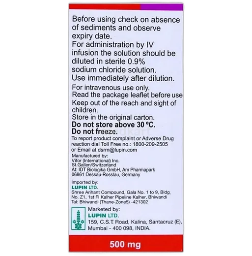 Faradeed Injection Buy Ferinject 500mg Injection at Best Price | Medkart