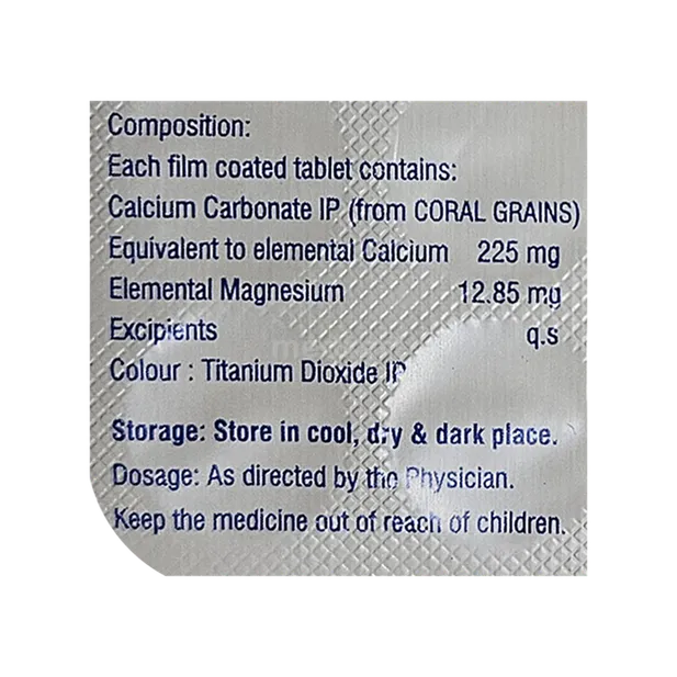 CORAL CALCIUM 225MG TABLET 15'S