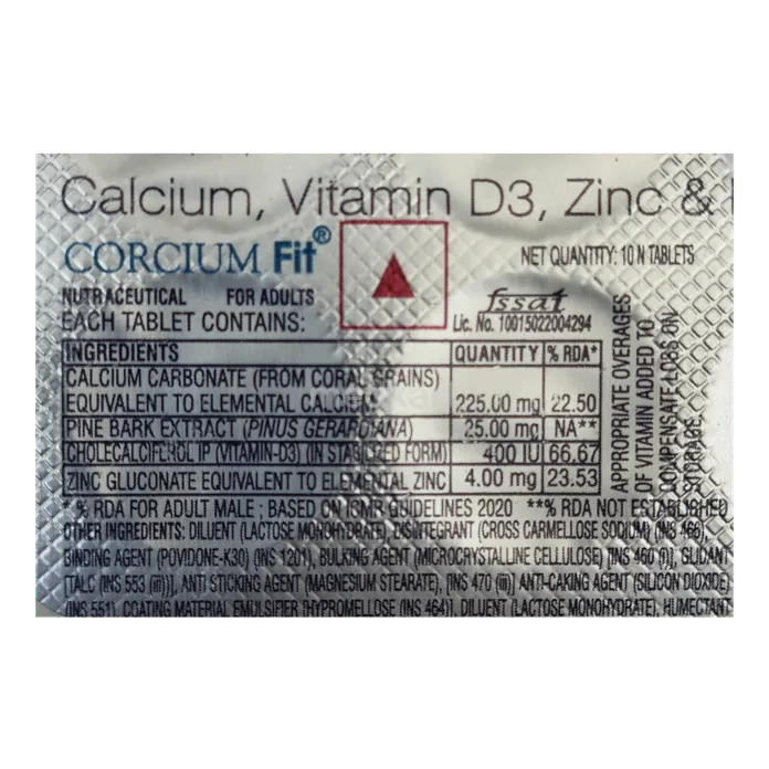 CORCIUM FIT TABLET 10'S