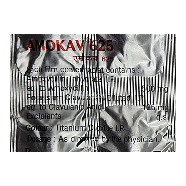 AMOKAV 625 TABLET 10'S