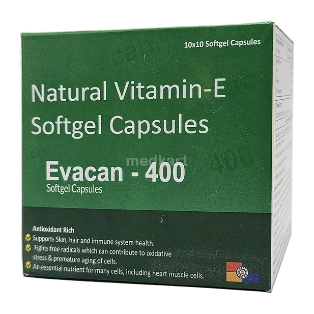 EVACAN 400MG CAPSULE 10'S