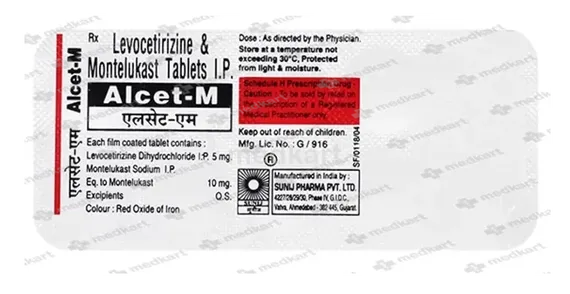 Alcet M Tablet 10's: Uses, Side Effects & Price | Medkart