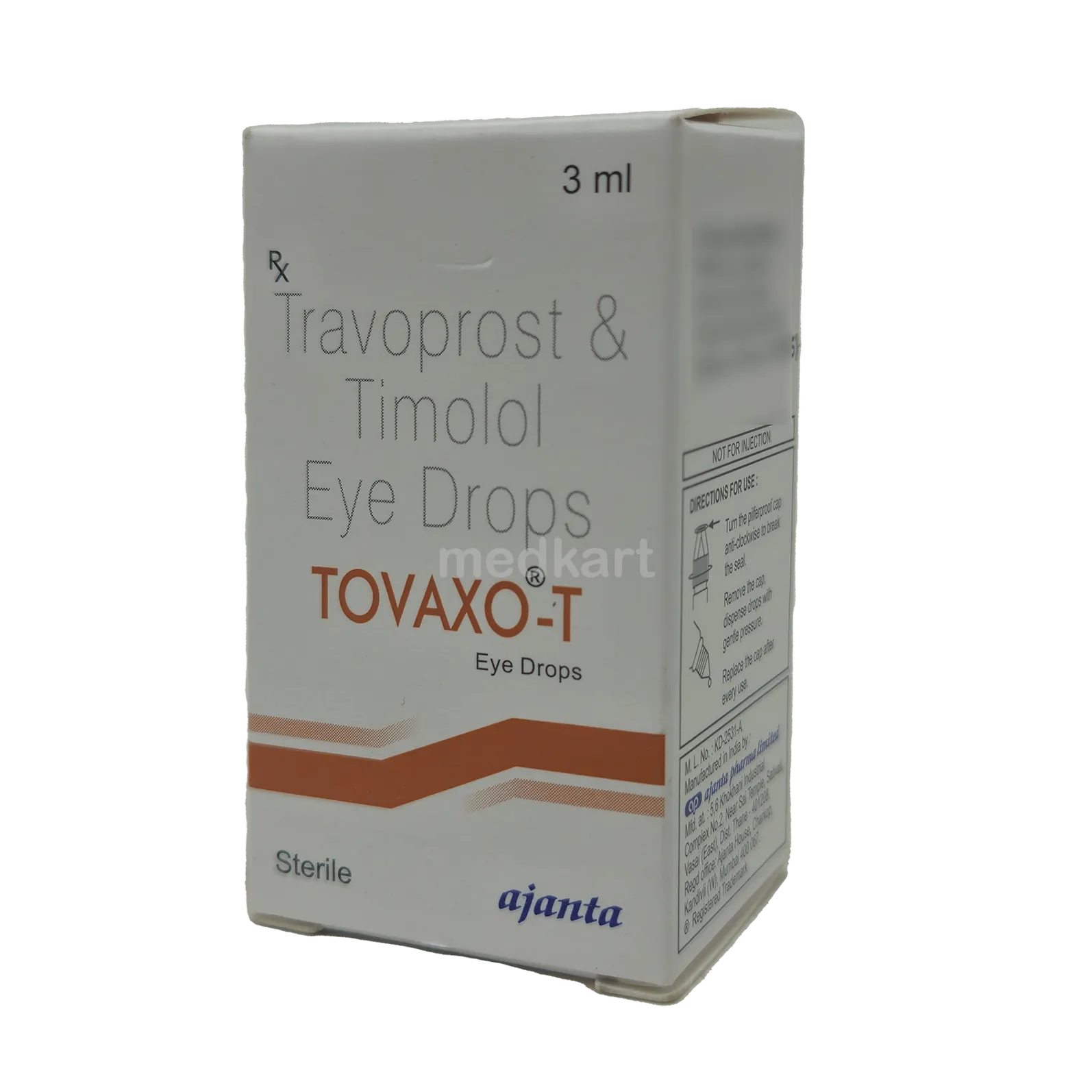 TOVAXO T EYE DROPS 3 ML