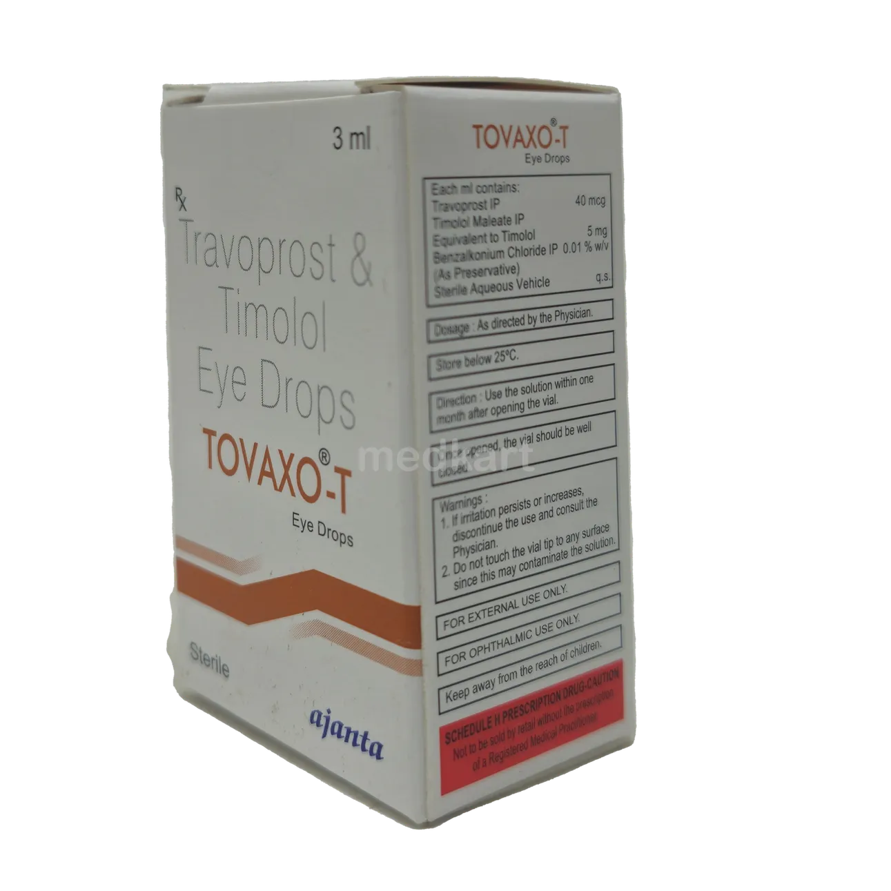 TOVAXO T EYE DROPS 3 ML