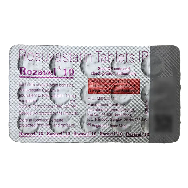 ROZAVEL 10 TABLET 15'S
