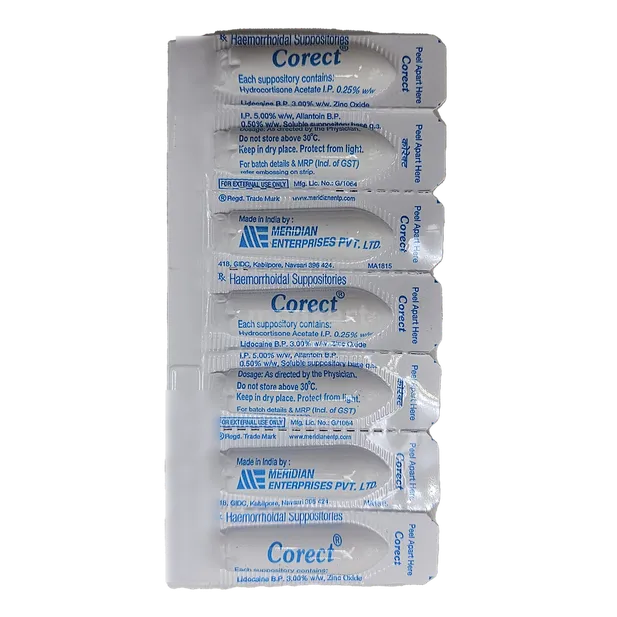 CORECT SUPPOSITORY 7'S