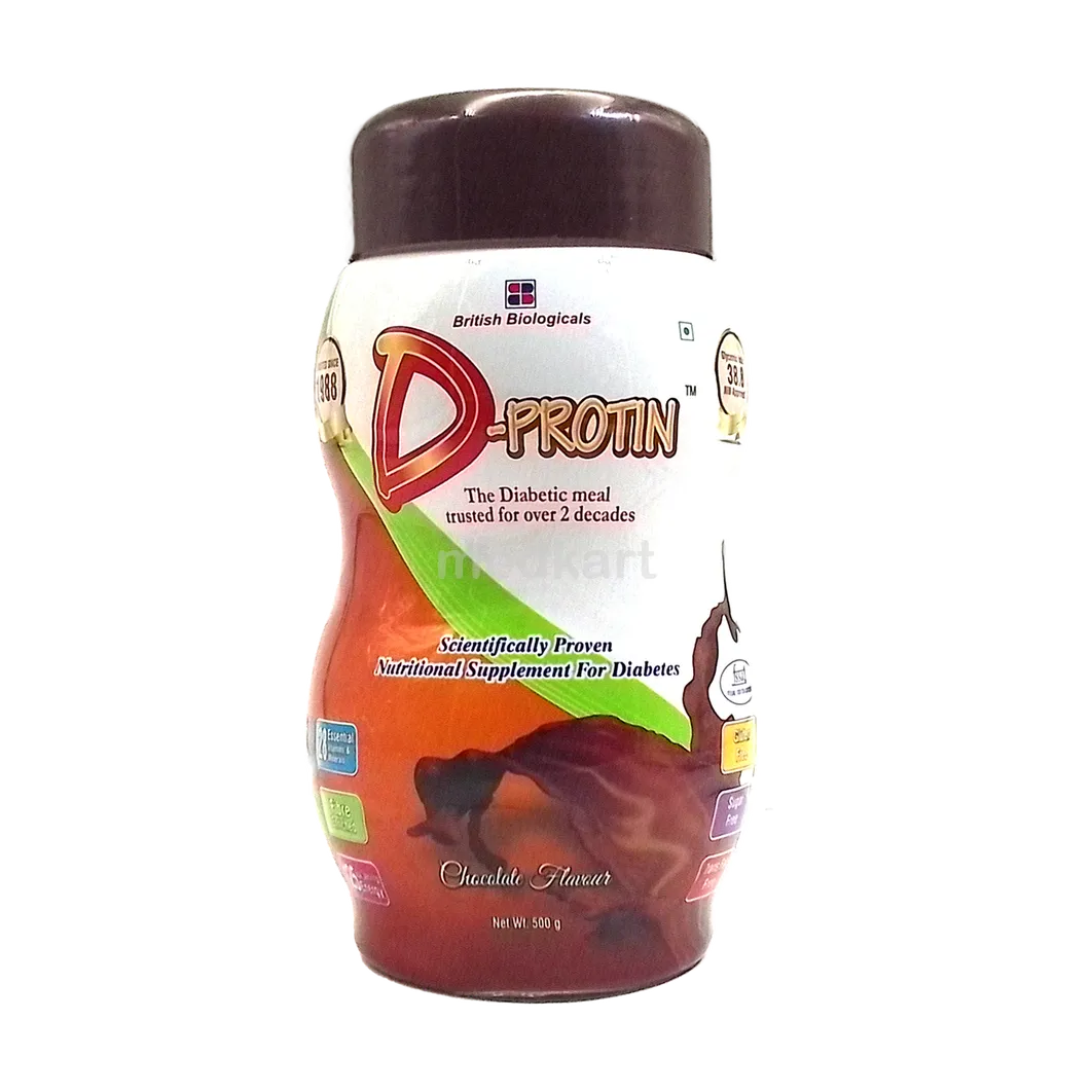 D PROTIN CHOCO POWDER 500 GM