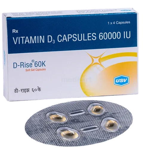 Buy D Rise 60k Capsule 4s Online at Best Price | Medkart