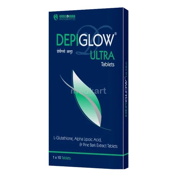depiglow glutathione 250 Strip Of 10 Tablets: Uses, Side Effects, Price & Dosage Depiglow Tablet 10's  Discontinued