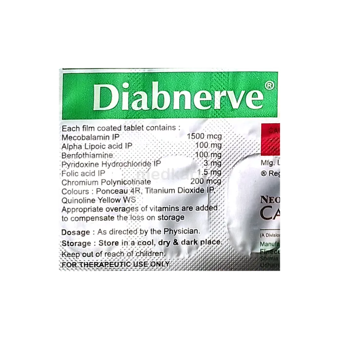 DIABNERVE GOLD TABLET 10'S