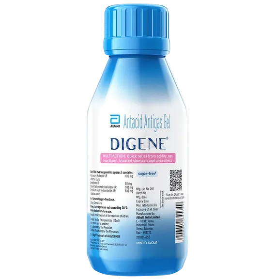 Digene Sy Buy Digene Gel Mint Syp 200ml Online at Best Price | Medkart