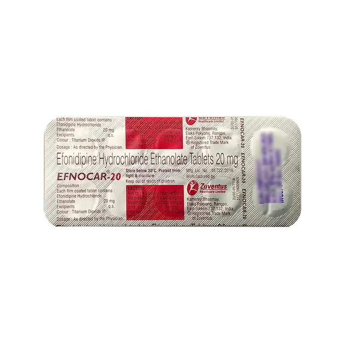 EFNOCAR 20MG TABLET 10'S
