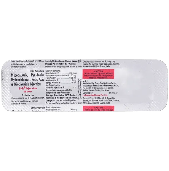 Buy Eido Iv Injection 2ml Online at Best Price | Medkart