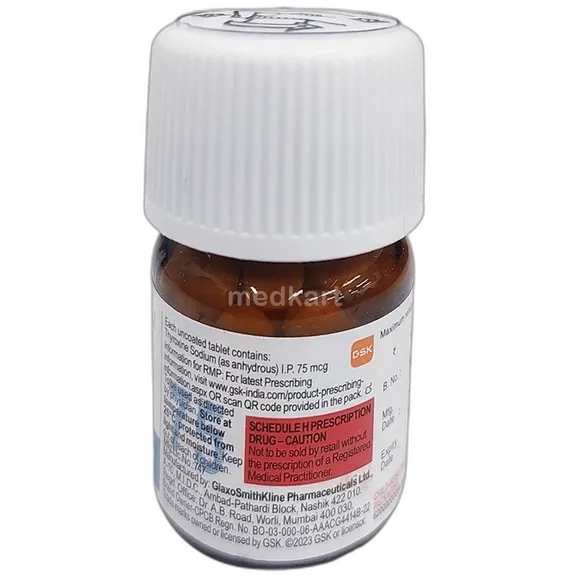 Eltroxin 75mcg Tablet 120s – Price & Generic | Medkart