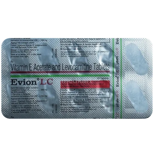 Evion Lc Tablet  Price, Generic Alternative & Buy Online | Medkart