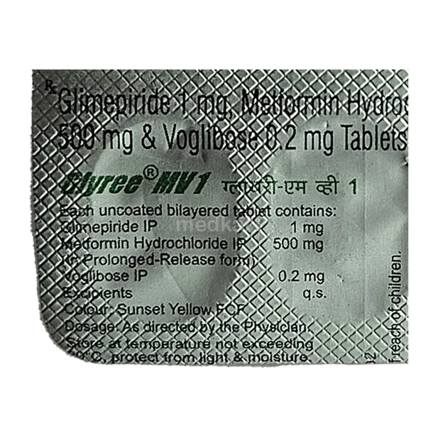 GLYREE MV 1MG TABLET 10'S