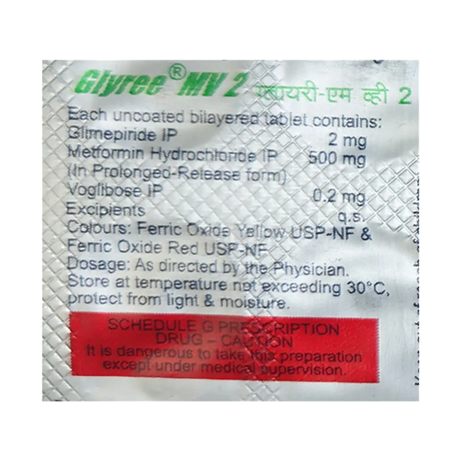 GLYREE MV 2MG TABLET 10'S