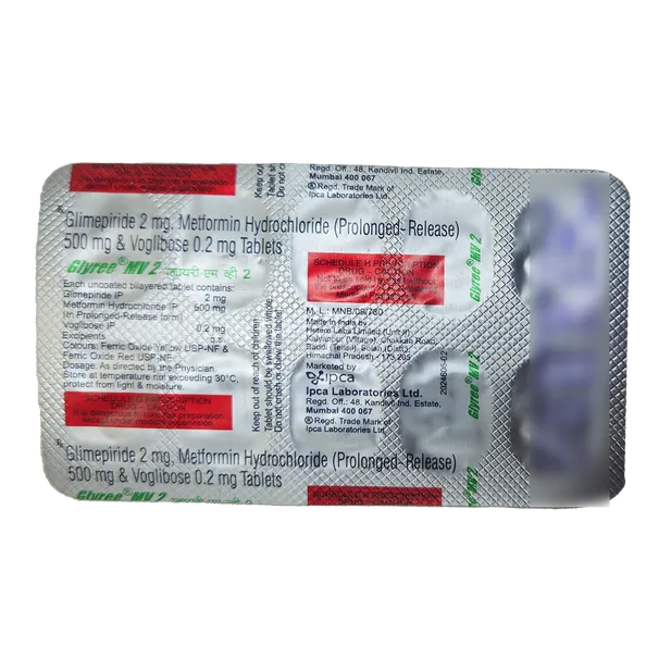 GLYREE MV 2MG TABLET 10'S