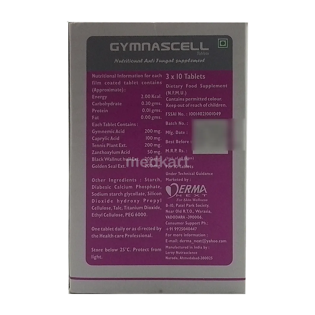 GYMNASCELL TABLET 10'S