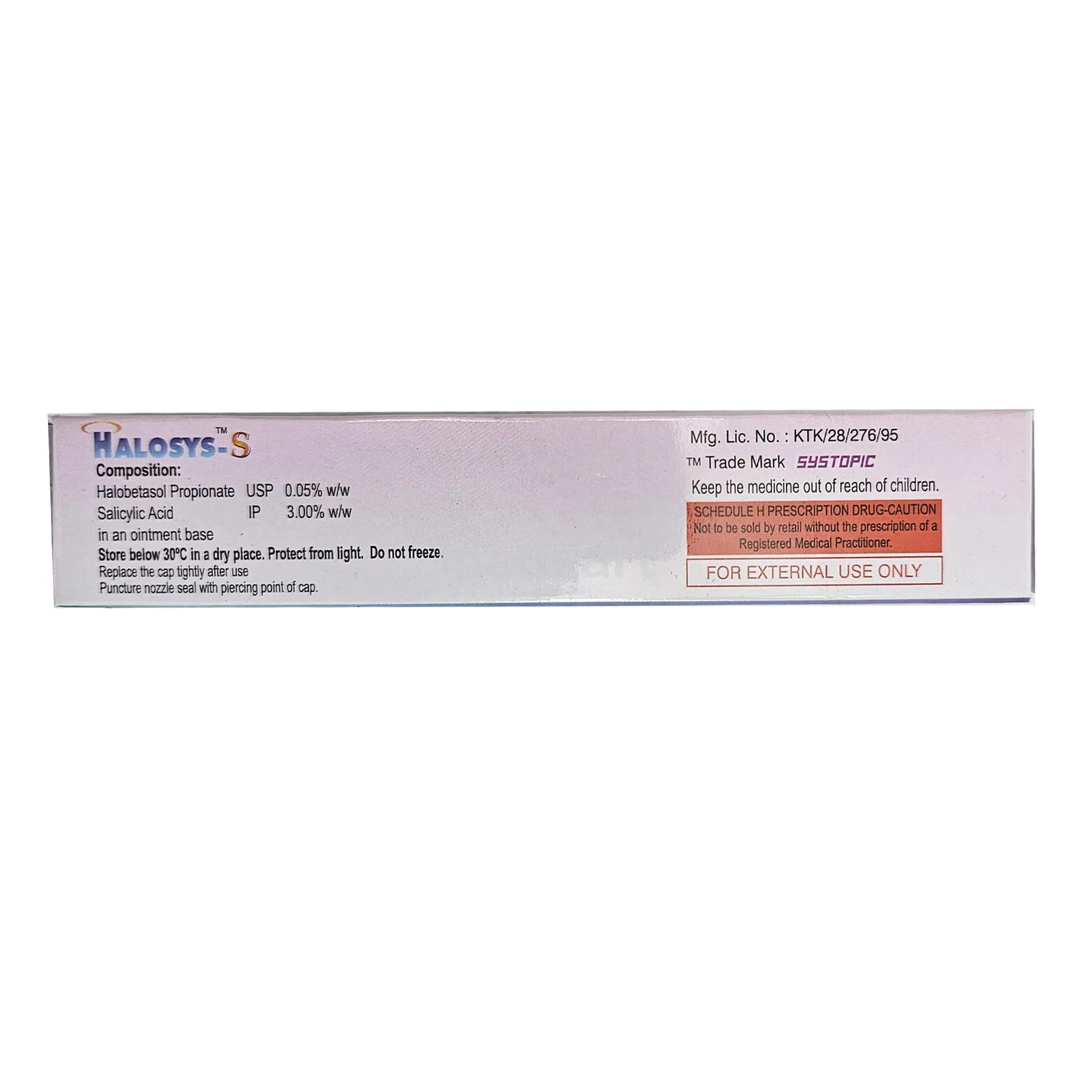 HALOSYS S OINTMENT 15 GM