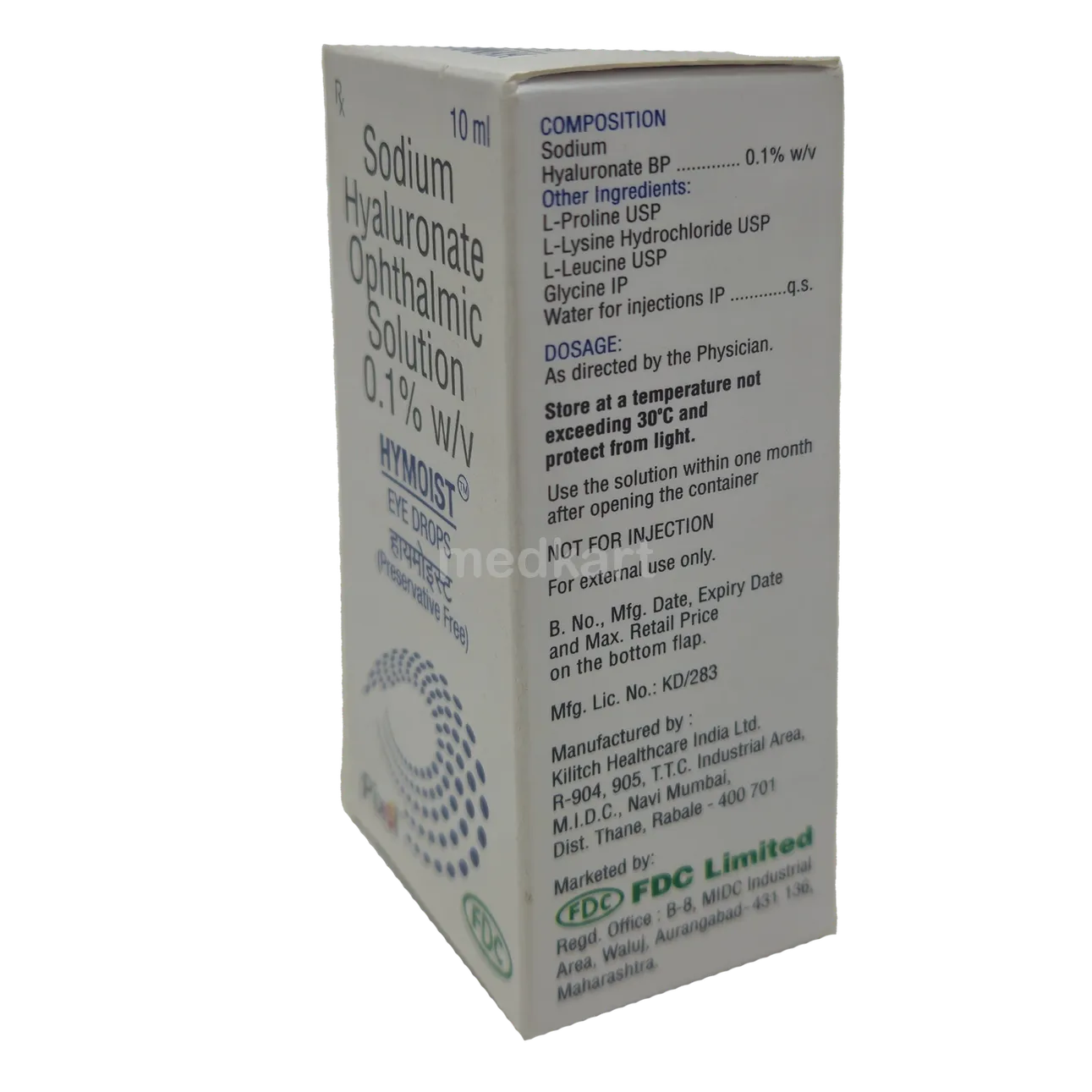 HYMOIST EYE DROPS 10 ML
