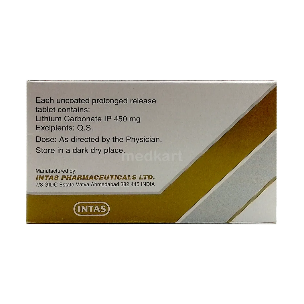 INTALITH CR 450MG TABLET 10'S