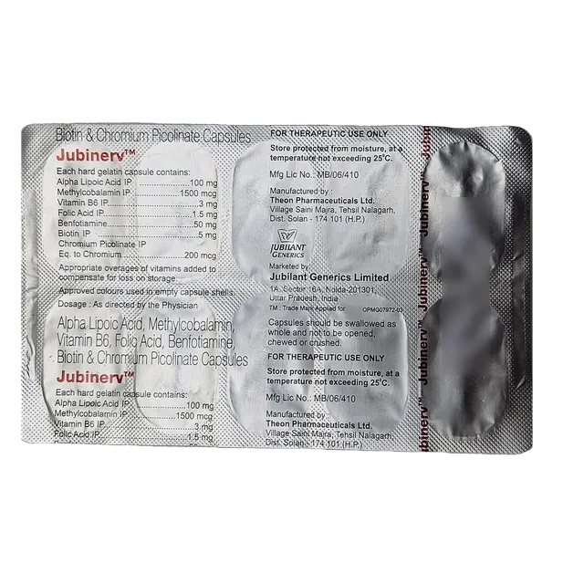 JUBINERV TABLET 10'S