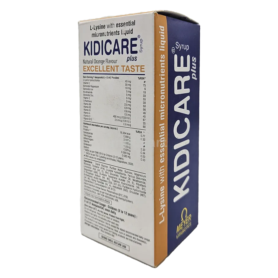 KIDICARE PLUS SYRUP 200 ML