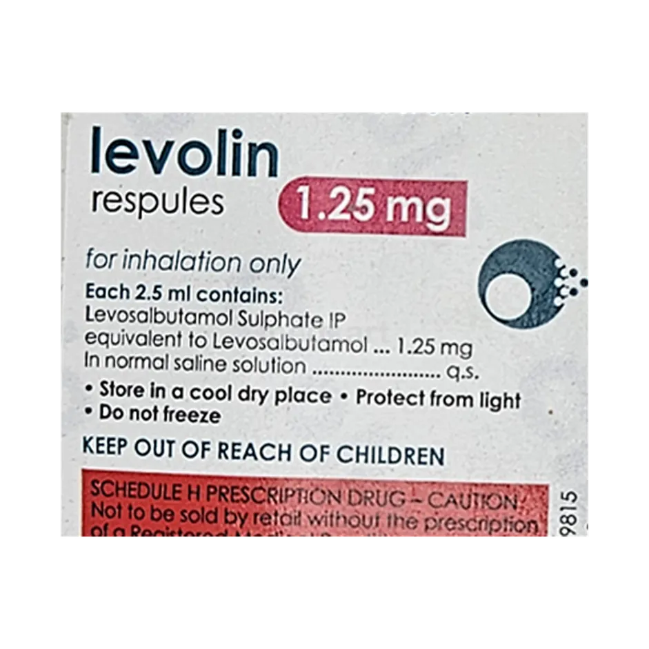 LEVOLIN 1.25MG RESPULES price