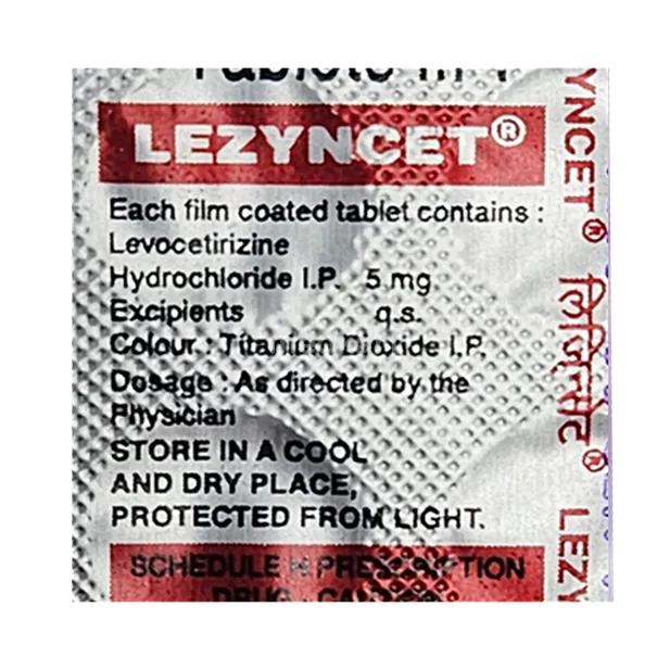 LEZYNCET 5MG TABLET 10'S