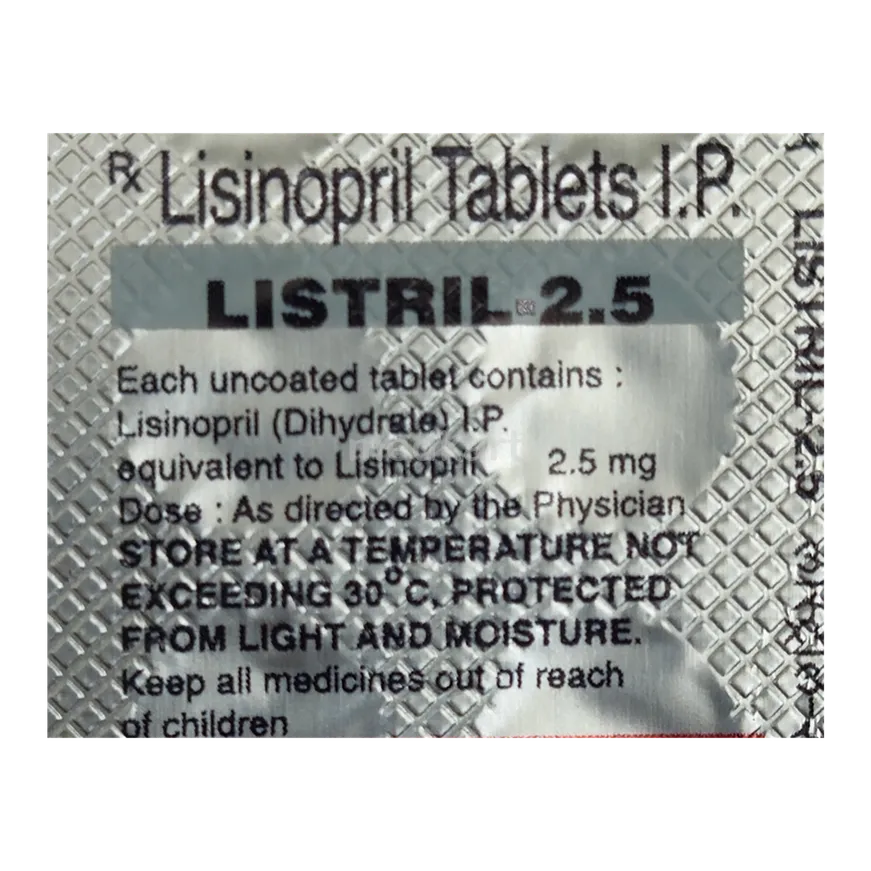 Listril 2.5mg Tablet – Uses, Side Effects, Dosage & Price Online | Medkart