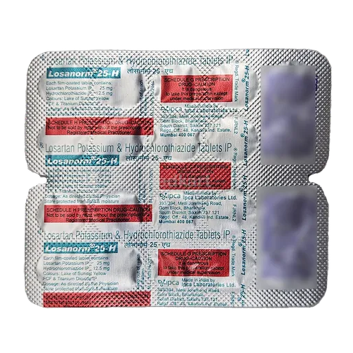 LOSANORM H 25MG TABLET 10'S