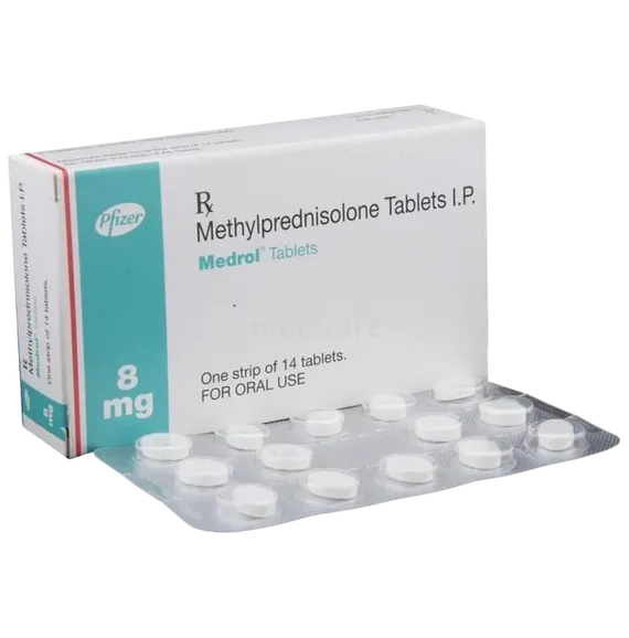 Buy Medrol 8mg Tablet 14s Online at Best Price | Medkart