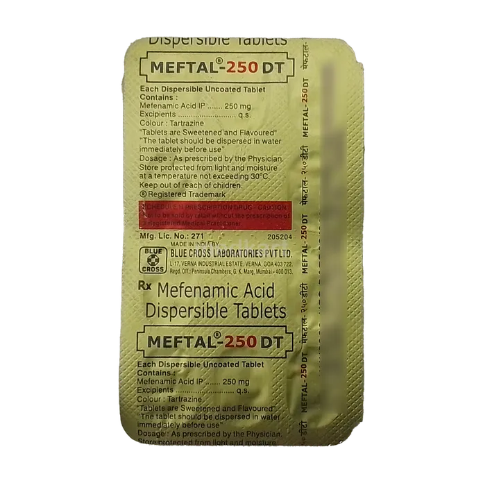 MEFTAL 250MG DT TABLET 10'S