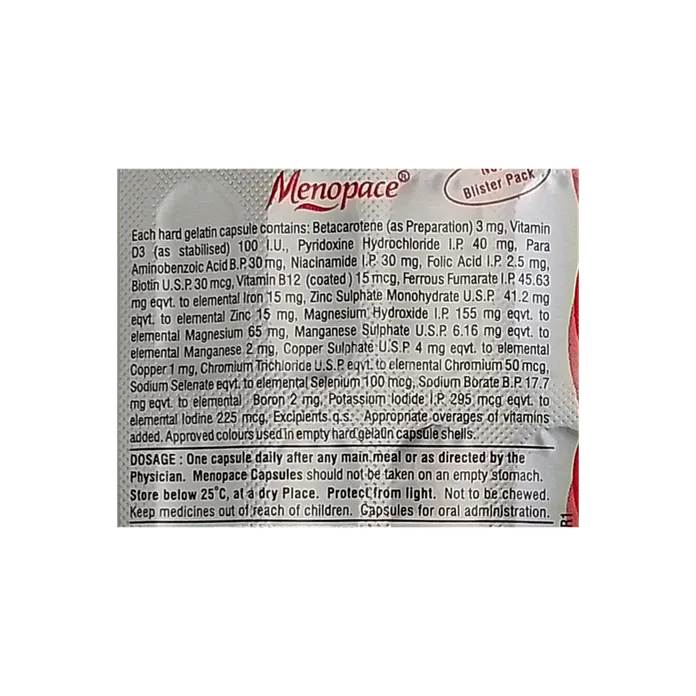MENOPACE CAPSULE 15'S